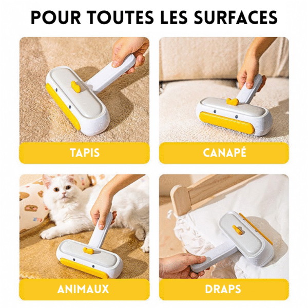 54 Rouleau Réutilisable Anti-Poils Animaux